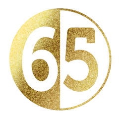 65 years Bright Gold