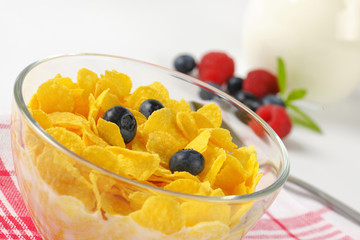 corn flakes with milk