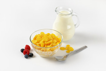 corn flakes with milk