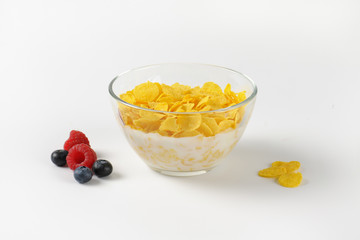 corn flakes with milk