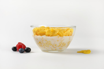 corn flakes with milk