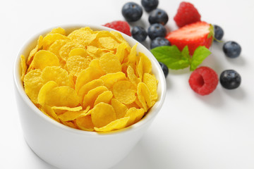 bowl of corn flakes
