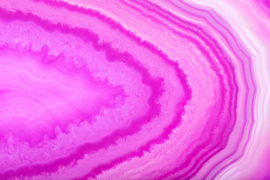 Concentric Pink Agate Texture Closeup