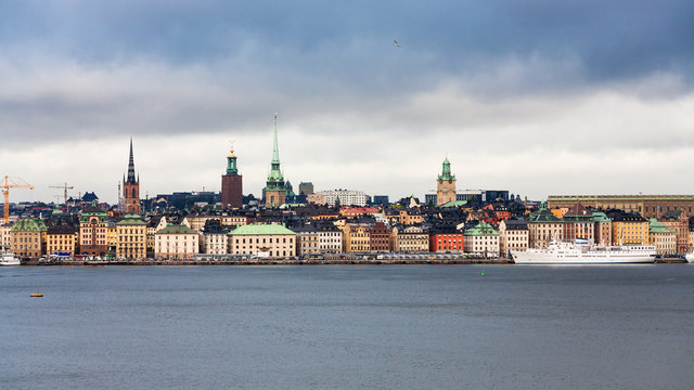 panoramic view of center of Stockholm city