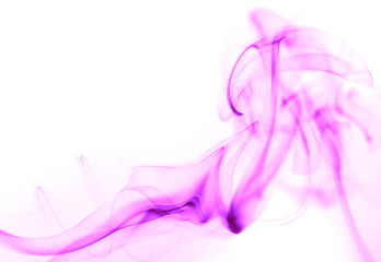 Abstract Smoke on White Background 