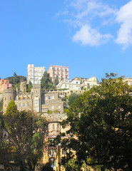 Fototapeta na wymiar Residentail neighborhood on the Vomero hill in Naples