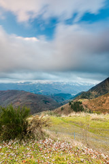 Mountain view from Azpirotz in Navarra,Spain