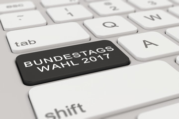 Tastatur - Bundestagswahl 2017 - schwarz