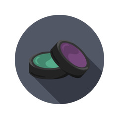 Two tone eyeshadow color icon for web and mobile design