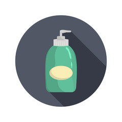 Liquid soap bottle color icon for web and mobile design
