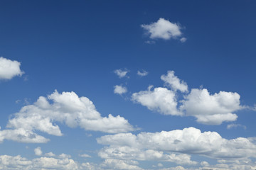 white cloud in blue sky.