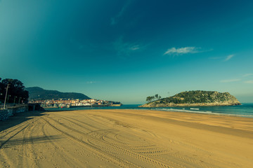 Costaline vista in Basque Country, Spain