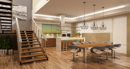 Modern house interior