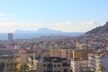 Fototapeta na wymiar View of Naples and Capri, Italy