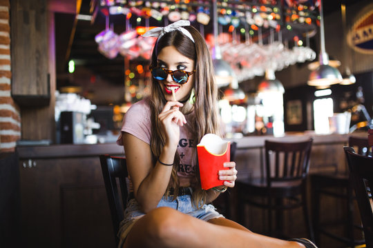 American pin-up teenager