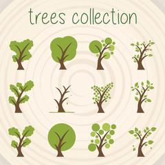 Trees Color Vector Selection - 135711185