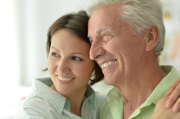 father and daughter portrait 