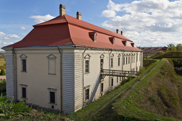 Fototapeta premium Zolochiv castle of the 17th century with earthworks. Ukraine Attractions