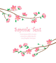 Branches with flowers