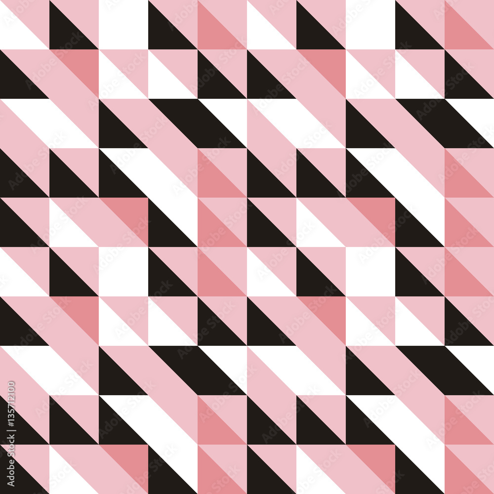 Poster Vector abstract seamless pattern in trendy modern minimal style