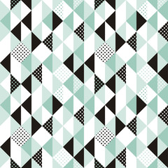Vector abstract seamless pattern in trendy modern minimal style