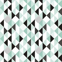 Aluminium Prints Bestsellers Vector abstract seamless pattern in trendy modern minimal style