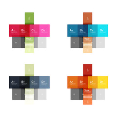 Fototapeta premium Abstract geometric line infographic templates