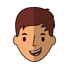 young man avatar character vector illustration design