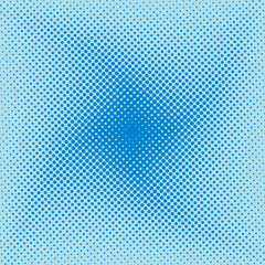 Modern blue halftone wave swirly background