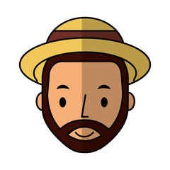 young man avatar character vector illustration design