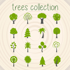 Trees Color Vector Selection - 135713322