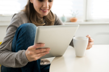 Reading on digital tablet