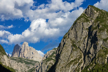 Fototapeta na wymiar Amazing view of Mountains near Tre Cime di Lavaredo, Dolomite Alps, Italy