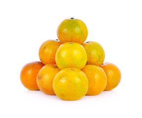 orange on white background