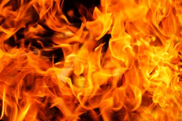 Crédence de cuisine en verre imprimé Flamme Fire flames background