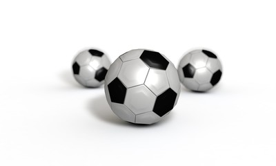 Football modelling background blur 3d render