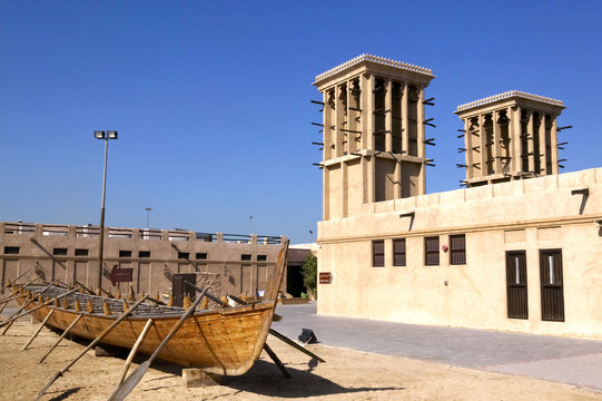 Diving Village in Shindagha, der Altsatdt von Dubai, Vereinigte Arabische Emirate, Naher Osten