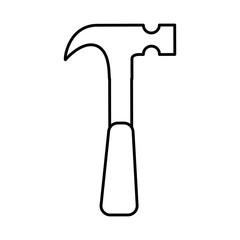 hammer tool isolated icon vector illustration design
