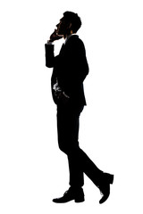 businessman talk on phone