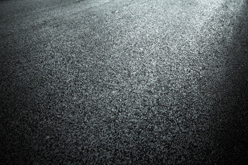 Dark asphalt roadbed. - obrazy, fototapety, plakaty