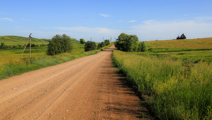 Fototapeta na wymiar Country road