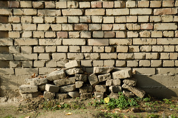 Aged street wall background, texture