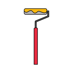 roller painter isolated icon vector illustration design