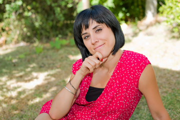 Fototapeta premium casual woman