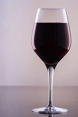 Glass of red wine