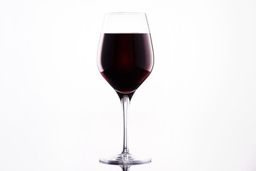 Classy glass of red wine