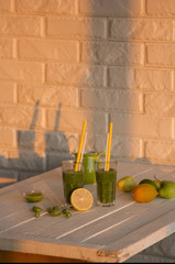 relax with super healthy smoothie