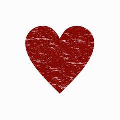 Grunge vector hearts. Design elements