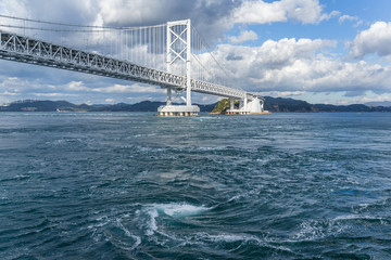 Onaruto Bridge and Whirlpool in Japan