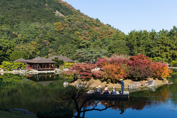 Fototapeta premium Traditional Japanese Ritsurin Garden